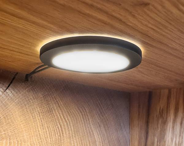 Credenza con illuminazione Mieva rovere