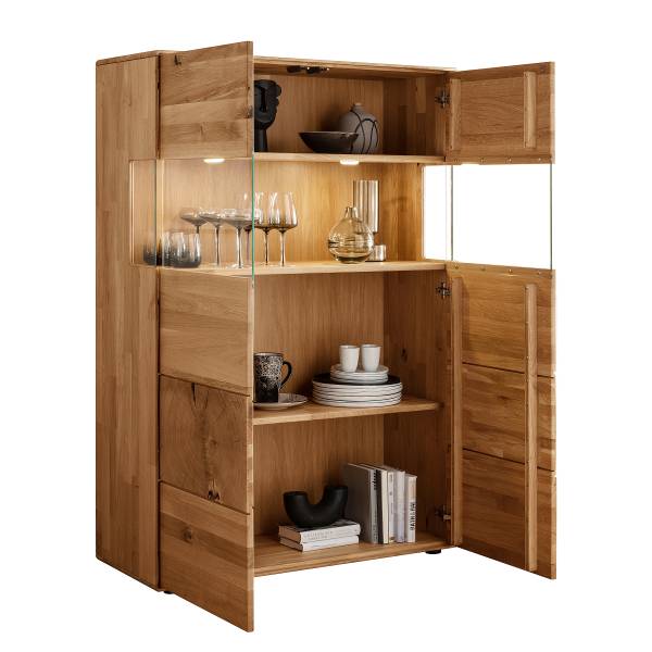 Credenza con illuminazione Mieva rovere