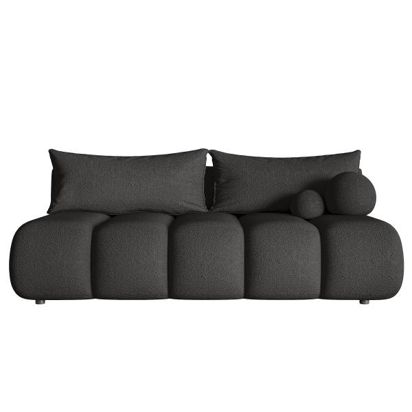 Divano letto Dandelino Mini Nero - Bouclé