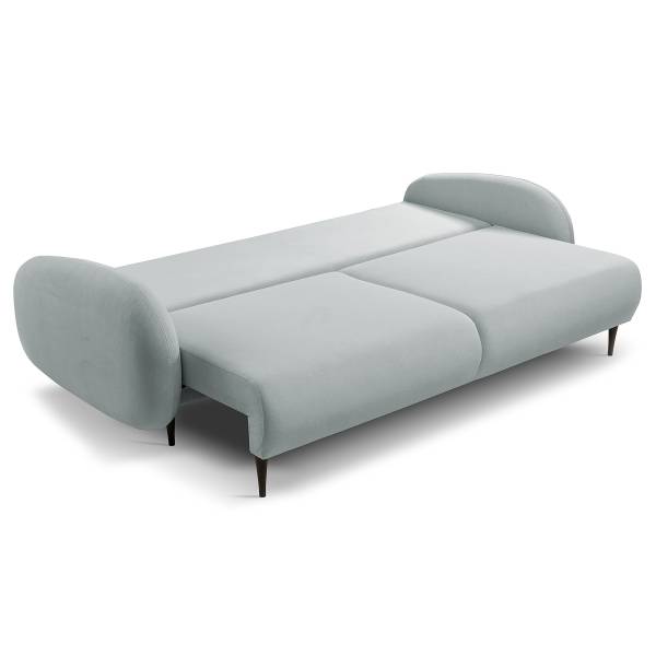 Divano letto Bafra Velluto Cassie: greige