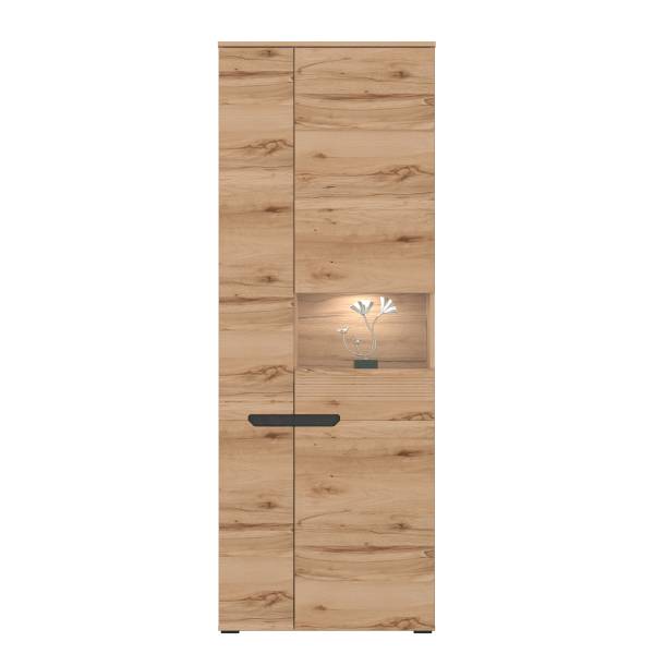 Vitrinekast Boruga eikenhouten look