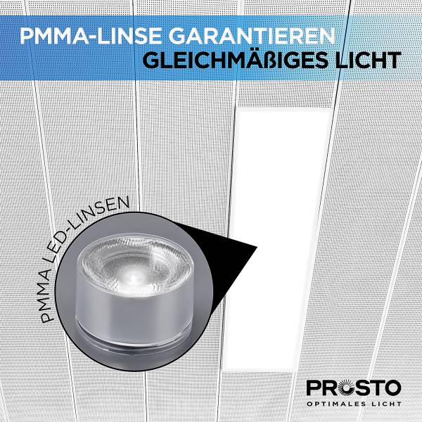 LED-Panel Back-Lit 10675 120x30 6er-Set Polypropylen / Aluminium - 1-flammig