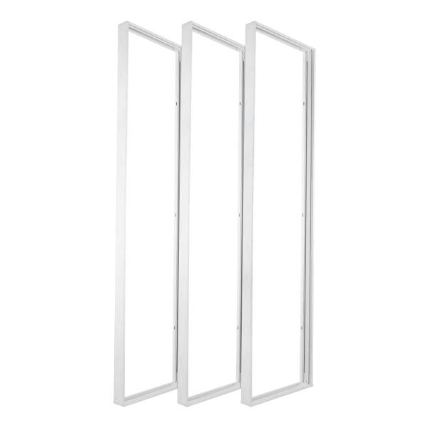 Montagekader Lecom 13317 set van 3 aluminium - wit