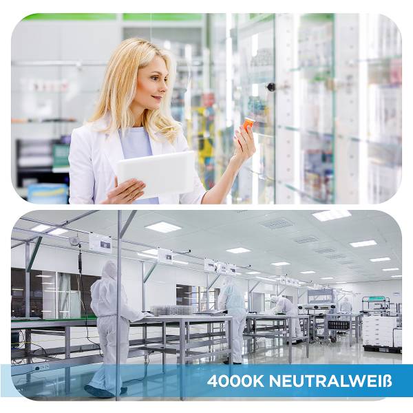 Panneau LED Lecom 13447 62x62 x6 Polypropylène / Aluminium - 1 ampoule