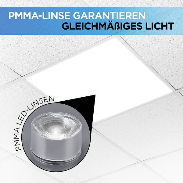 LED-paneel Back-Lit 13621 62x62 6 st. polypropeen/aluminium - 1-lichts