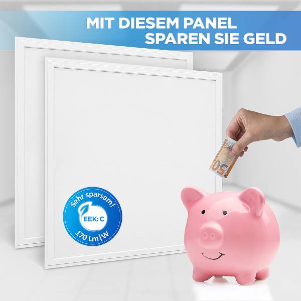 LED-paneel Back-Lit 13621 62x62 6 st. polypropeen/aluminium - 1-lichts
