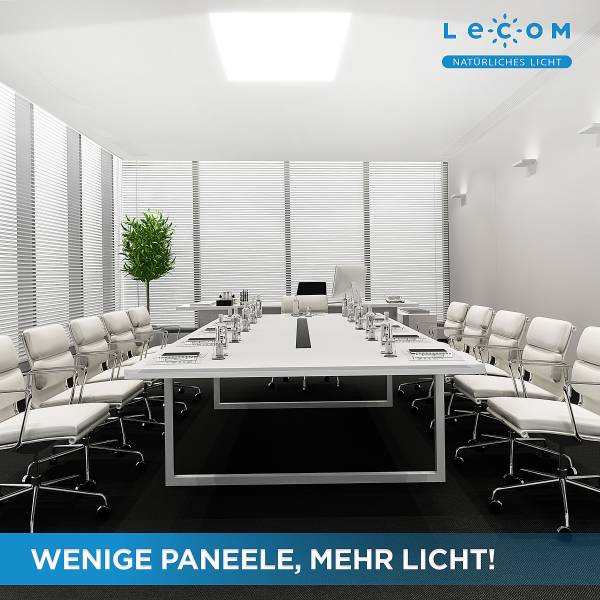 LED-paneel Lecom 12457 62x62 set van 10 polypropeen/aluminium - 1-lichts