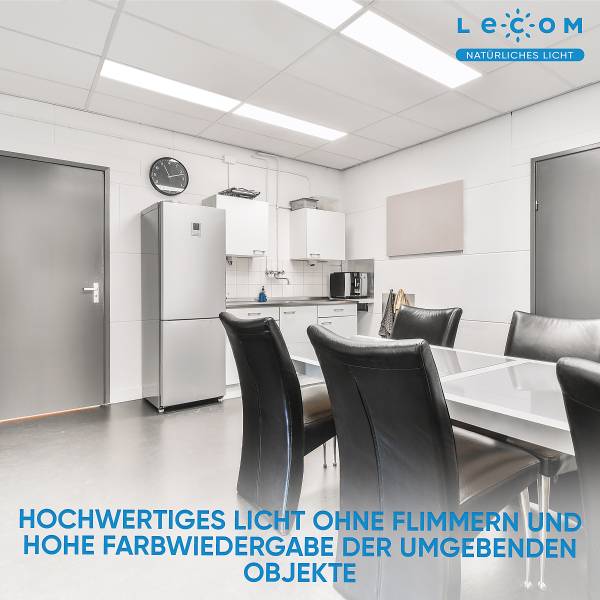 LED-paneel Lecom 11429 120x30 set van 6 polypropeen/aluminium - 1-lichts