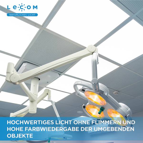 LED-Panel Lecom 11795 62x62 6er-Set Polypropylen / Aluminium - 1-flammig
