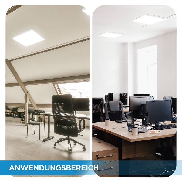 LED-paneel Lecom 11849 62x62 polypropeen/aluminium - 1-lichts