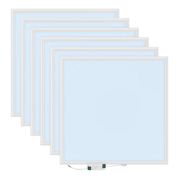 LED-Panel Lecom 11757 62x62 6er-Set Polypropylen / Aluminium - 1-flammig