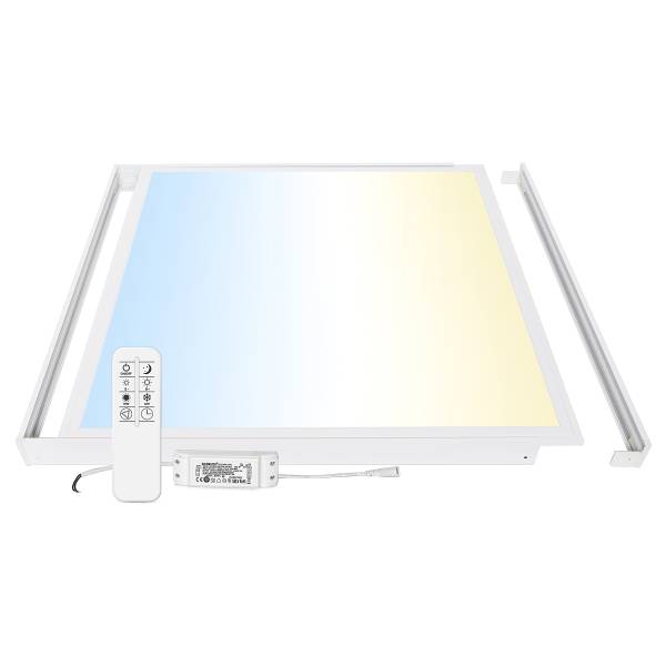 Pannello a LED Lecom 11016 62x62 Vetro fumé / Alluminio - 1 punto luce