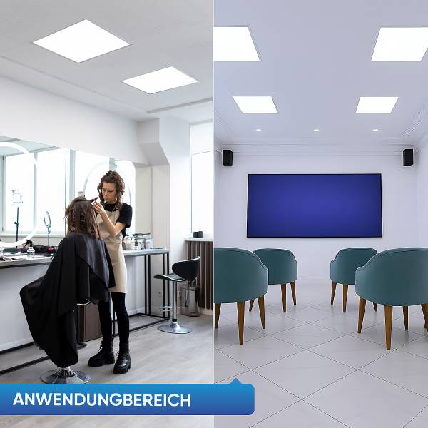 LED-Panel Lecom 10781 62x62 3er-Set Polypropylen / Aluminium - 1-flammig