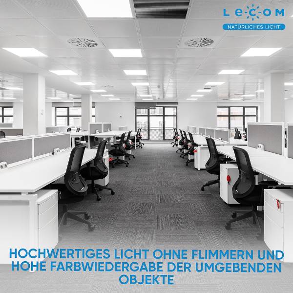LED-Panel Lecom 10781 62x62 3er-Set Polypropylen / Aluminium - 1-flammig