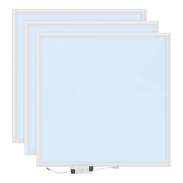 LED-Panel Lecom 10798 62x62 3er-Set Polypropylen / Aluminium - 1-flammig