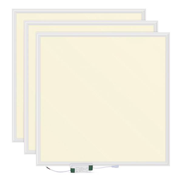 LED-Panel Lecom 10774 62x62 3er-Set Polypropylen / Aluminium - 1-flammig