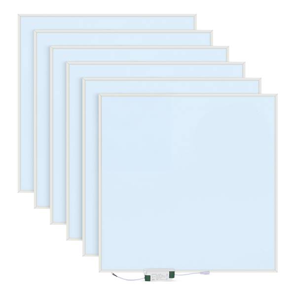 Panneau LED Back-Lit 10538 60x60 x6 Polypropylène / Aluminium - 1 ampoule