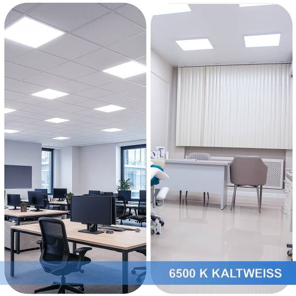 Panneau LED Back-Lit 10538 60x60 x6 Polypropylène / Aluminium - 1 ampoule