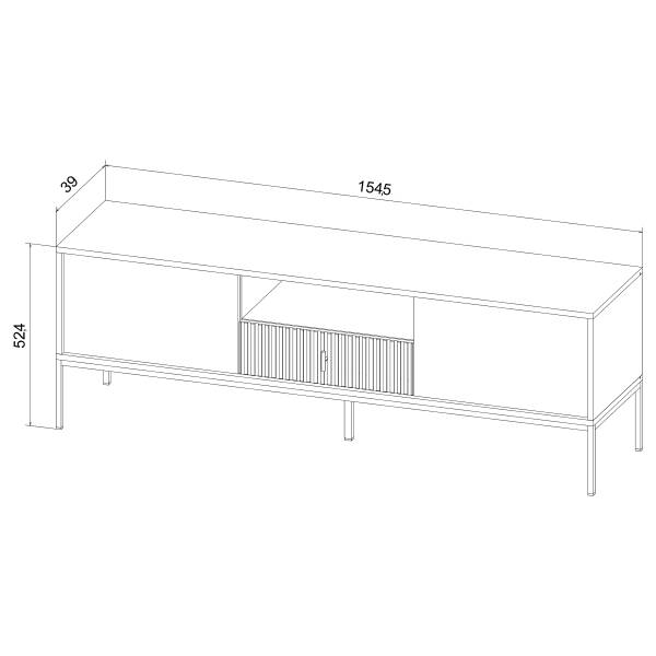 TV-Lowboard Lamraya Kaschmir