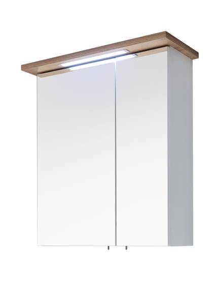 Badset Quickset 923 5-teilig SPS Weiß Glanz / Eiche Riviera Eiche