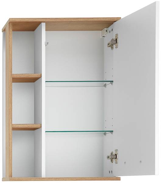 Badset Quickset 923 5-teilig SPS Weiß Glanz / Eiche Riviera Eiche