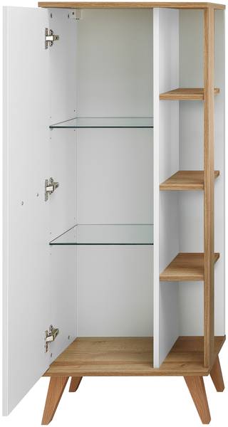 Badset Quickset 923 5-teilig SPS Weiß Glanz / Eiche Riviera Eiche