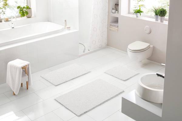Badematte Roman Polyester MAGICSOFT - Weiß - 50 x 80 cm