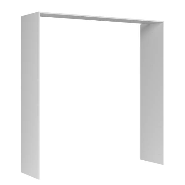 Küchenzeile ARCOO 210cm mit Passepartout Eiche Hell Dekor / Weiß