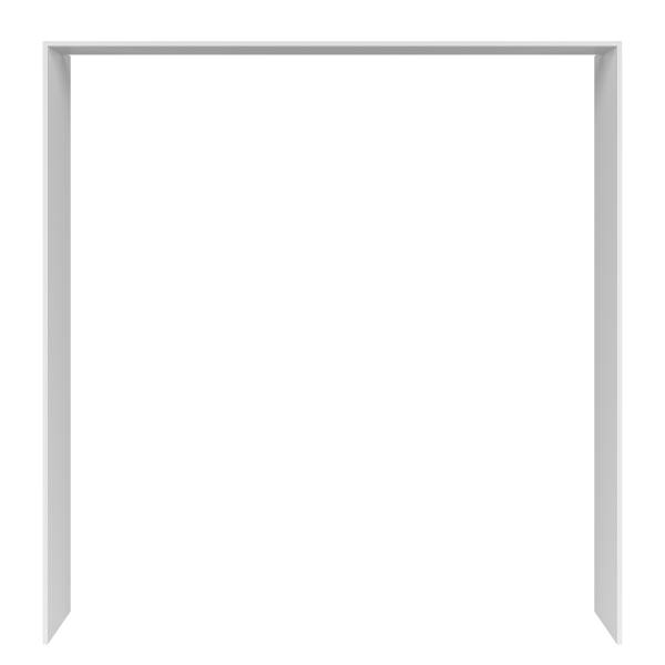 Küchenzeile ARCOO 210cm mit Passepartout Eiche Hell Dekor / Weiß