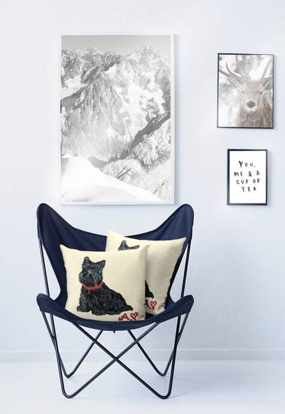 Federa per cuscino Timmy Poliestere / Cotone - bianco / Nero