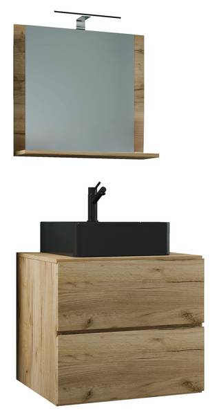 Set di 2 mobili Lendas 60 cm A Effetto quercia