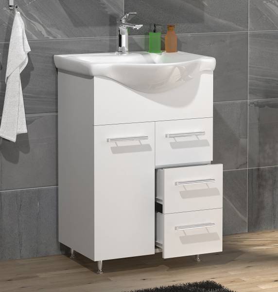 Waschtisch Lisalo 2 Schubladen Weiß