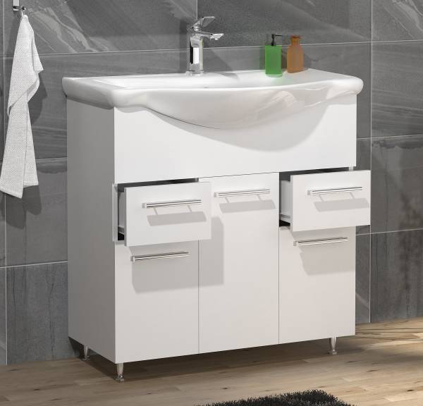 Mobile con lavabo da 75 cm Lisalo bianco