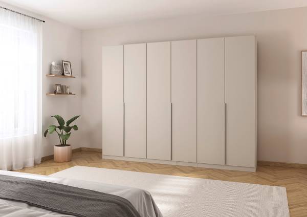 Draaideurkast Alabama kasjmier - 271 x 229 cm - classic - aluminium - zonder spiegeldeur(en)