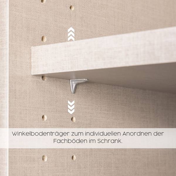 Draaideurkast Alabama kasjmier - 271 x 229 cm - classic - aluminium - zonder spiegeldeur(en)