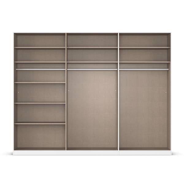 Draaideurkast Alabama kasjmier - 271 x 229 cm - classic - aluminium - zonder spiegeldeur(en)