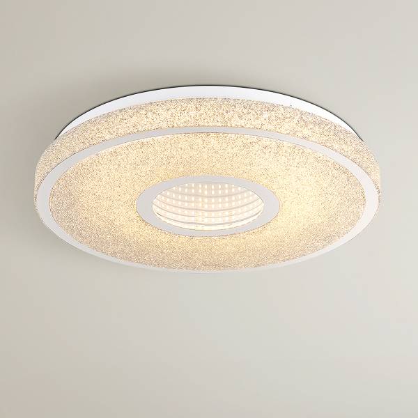 LED-plafondlamp Astania type D acrylglas/ijzer - 1-lichts
