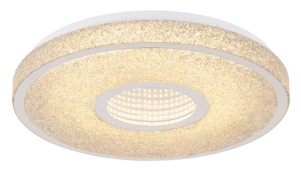 LED-plafondlamp Astania type D acrylglas/ijzer - 1-lichts