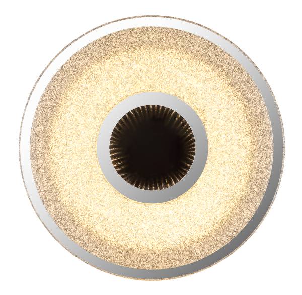 LED-plafondlamp Astania type D acrylglas/ijzer - 1-lichts