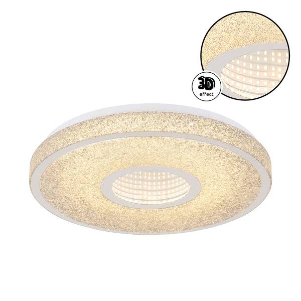 LED-plafondlamp Astania type D acrylglas/ijzer - 1-lichts
