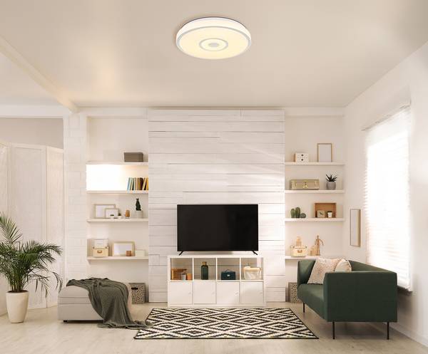 Lampada a soffitto LED Astania A Vetro acrilico / Ferro - 1 punto luce
