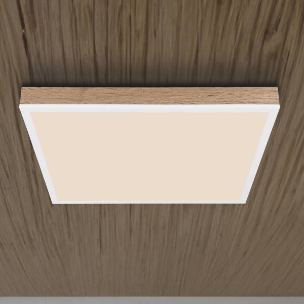 LED-Deckenleuchte Doro Acrylglas / Aluminium - 1-flammig - Braun