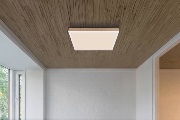 LED-Deckenleuchte Doro Acrylglas / Aluminium - 1-flammig - Braun