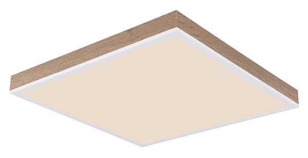 LED-Deckenleuchte Doro Acrylglas / Aluminium - 1-flammig - Braun