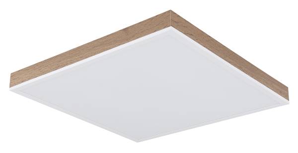 LED-Deckenleuchte Doro Acrylglas / Aluminium - 1-flammig - Braun