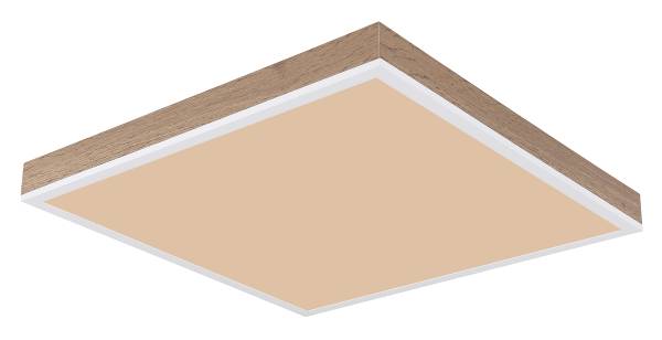LED-Deckenleuchte Doro Acrylglas / Aluminium - 1-flammig - Braun