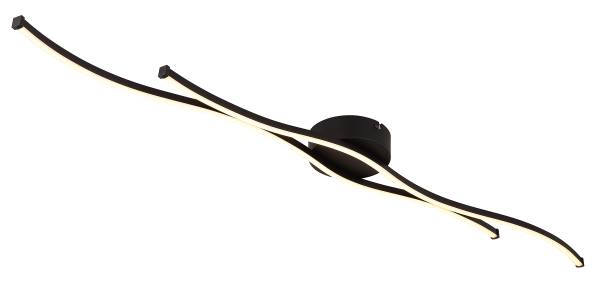 Lampada a soffitto LED Boyd Vetro acrilico / Ferro - 1 punto luce - Larghezza: 110 cm