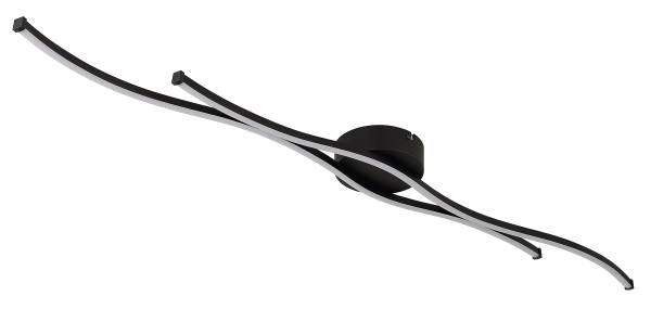 Lampada a soffitto LED Boyd Vetro acrilico / Ferro - 1 punto luce - Larghezza: 110 cm