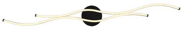 Lampada a soffitto LED Boyd Vetro acrilico / Ferro - 1 punto luce - Larghezza: 110 cm