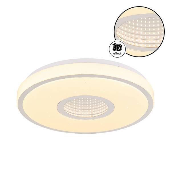 Lampada a soffitto LED Astania C Vetro acrilico / Ferro - 1 punto luce